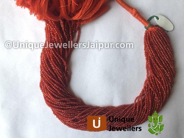 Red Onyx Faceted Roundelle Beads